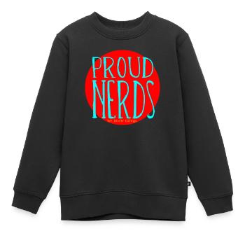 Proud Nerds - Kinder Premium Organic Sweatshirt - Schwarz - Vorne - AI Model Kid Female (0cm)