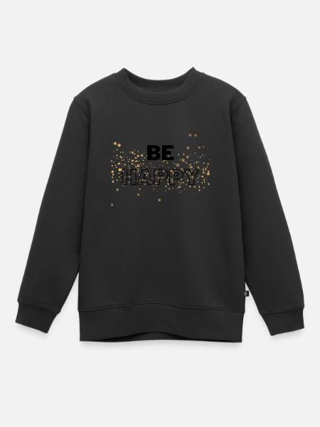 Sois heureux - Sweat Premium enfant bio - noir