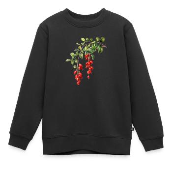 Mistelzweig-Magie - Kinder Premium Organic Sweatshirt - Schwarz - Vorne - AI Model Kid Female (0cm)
