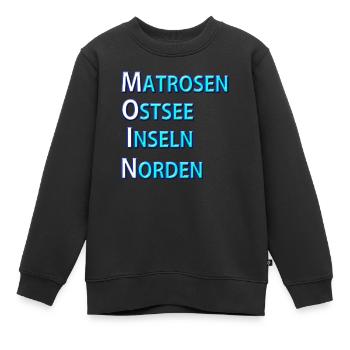 Matrosen Moin - Kinder Premium Organic Sweatshirt - Schwarz - Vorne - AI Model Kid Female (0cm)