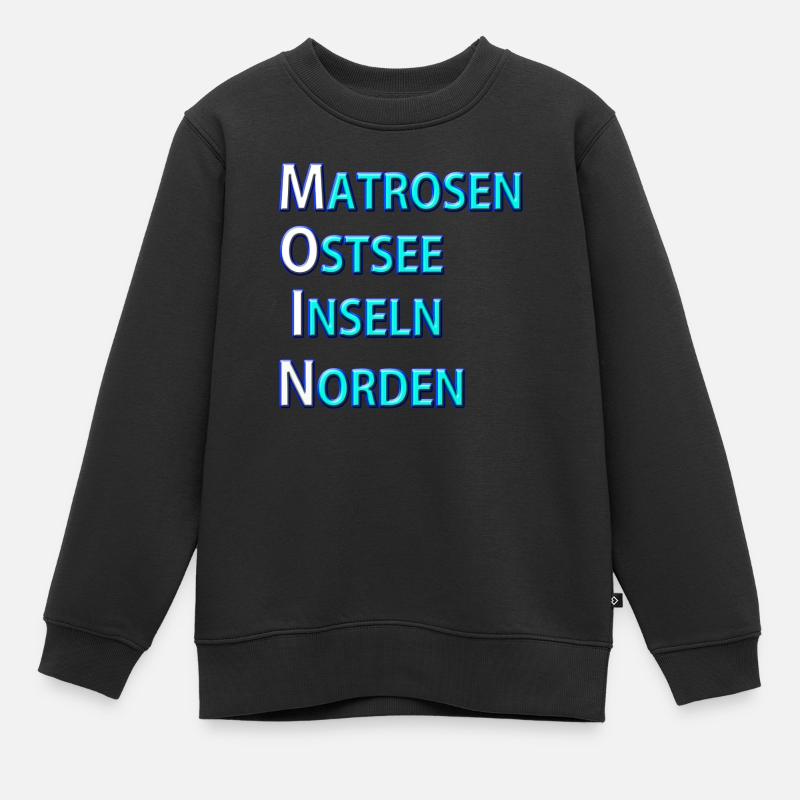 Marins Moin - Sweat Premium enfant bio - noir