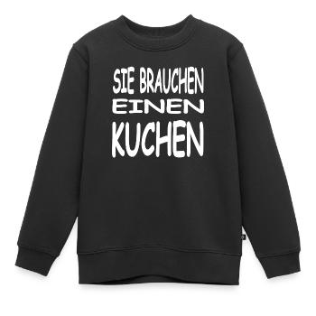 Gâteau - Sweat Premium enfant bio - noir - Devant - AI Model Kid Female (0cm)
