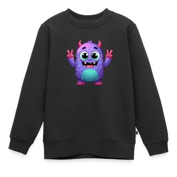 Designs For Kids – Märchenhafte Monster - Kinder Premium Organic Sweatshirt - Schwarz - Vorne - AI Model Kid Female (0cm)