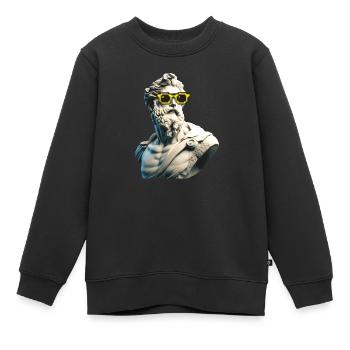Die coolste Skulptur EVER!! - Kinder Premium Organic Sweatshirt - Schwarz - Vorne - AI Model Kid Female (0cm)