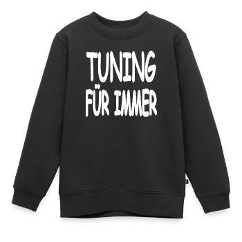 Tuning - Kinder Premium Organic Sweatshirt - Schwarz - Vorne - AI Model Kid Female (0cm)