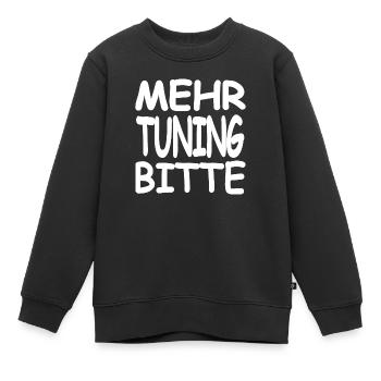 Tuning - Kinder Premium Organic Sweatshirt - Schwarz - Vorne - AI Model Kid Female (0cm)