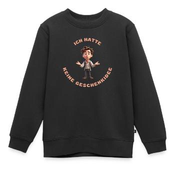 Keine Ahnung :) - Kinder Premium Organic Sweatshirt - Schwarz - Vorne - AI Model Kid Female (0cm)