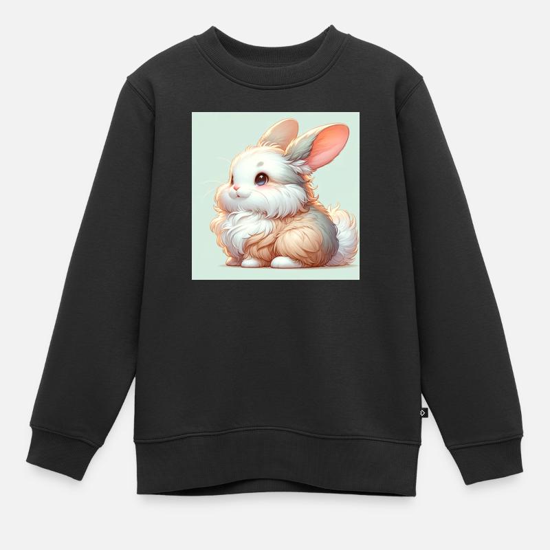 Rabbit - Kinder Premium Organic Sweatshirt - Schwarz