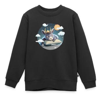 signe du zodiaque Capricorne - Sweat Premium enfant bio - noir - Devant - AI Model Kid Female (0cm)