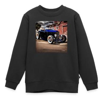 1932 Roadster Hotrod - Kinder Premium Organic Sweatshirt - Schwarz - Vorne - AI Model Kid Female (0cm)