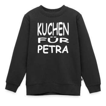 Kuchen - Kinder Premium Organic Sweatshirt - Schwarz - Vorne - AI Model Kid Female (0cm)