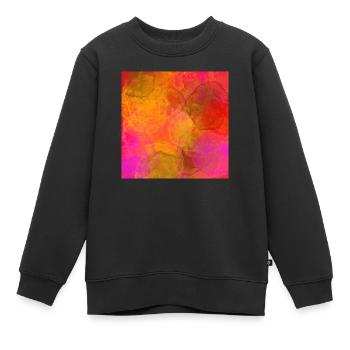 Fleck Design - Kinder Premium Organic Sweatshirt - Schwarz - Vorne - AI Model Kid Female (0cm)