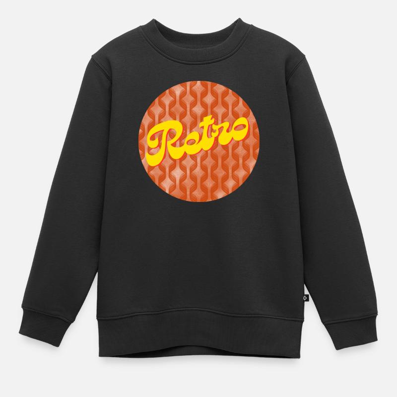 Rétro - Sweat Premium enfant bio - noir