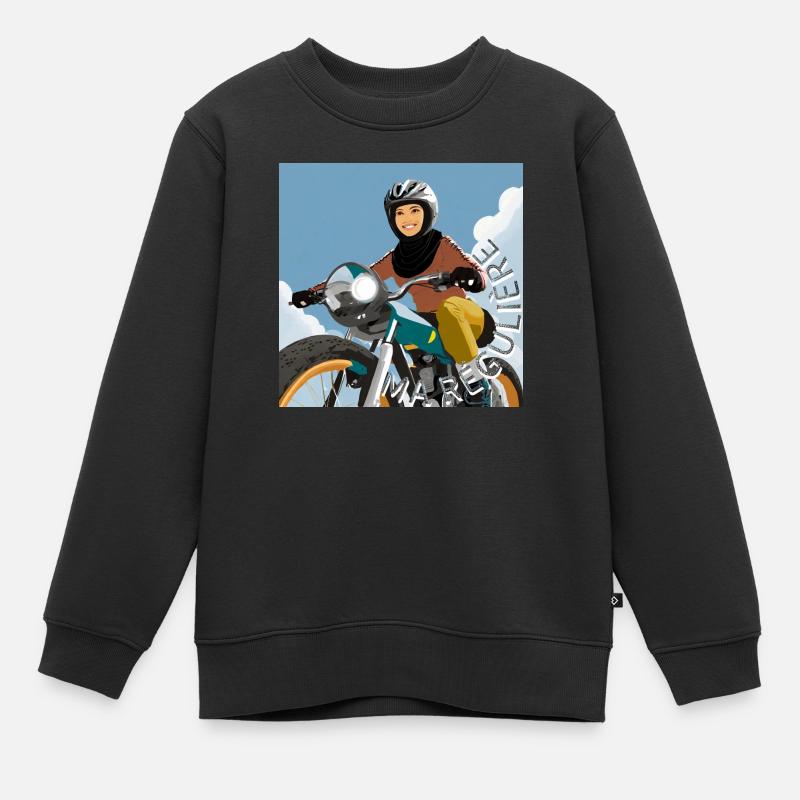 motarde japonaise - Sweat Premium enfant bio - noir