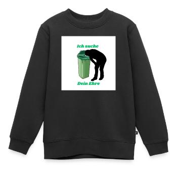 Deine Ehre - Kinder Premium Organic Sweatshirt - Schwarz - Vorne - AI Model Kid Female (0cm)