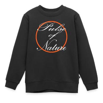 embracing the wild sayings birthday present gift - Kids Premium Organic Sweatshirt - black - Front - AI Model Kid Female (0cm)