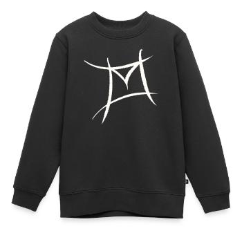 E-Mail, Briefumschlag Symbol. Philatelist - Kinder Premium Organic Sweatshirt - Schwarz - Vorne - AI Model Kid Female (0cm)