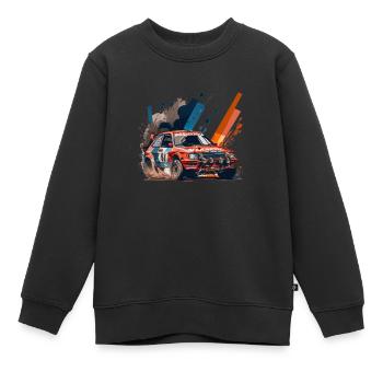 Autocross in Deutschland, Frankreich, Italien - Kinder Premium Organic Sweatshirt - Schwarz - Vorne - AI Model Kid Female (0cm)