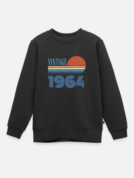 vintage 1964 - Sweat Premium enfant bio - noir