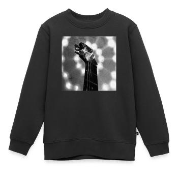 Guitar-Head (black&white) - Kinder Premium Organic Sweatshirt - Schwarz - Vorne - AI Model Kid Female (0cm)