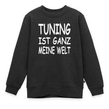 Tuning - Kinder Premium Organic Sweatshirt - Schwarz - Vorne - AI Model Kid Female (0cm)