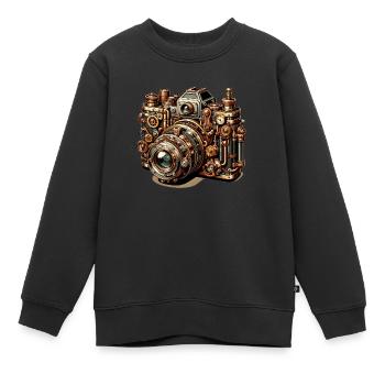 Steampunk Kamera 2 - Kinder Premium Organic Sweatshirt - Schwarz - Vorne - AI Model Kid Female (0cm)