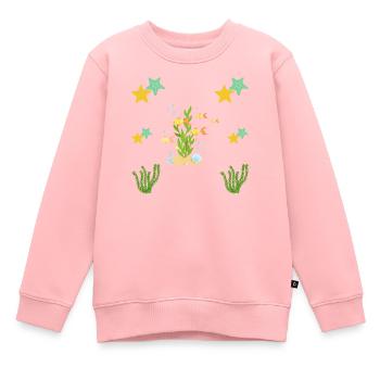 Unter dem Meer - Kinder Premium Organic Sweatshirt - Rosa - Vorne - AI Model Kid Female (0cm)