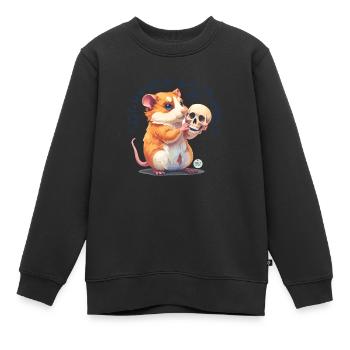 Être ou ne pas être - Sweat Premium enfant bio - noir - Devant - AI Model Kid Female (0cm)