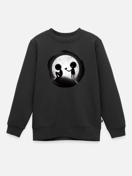 Ensemble au lieu de se sentir seul - Sweat Premium enfant bio - noir