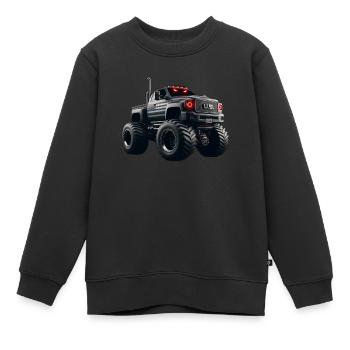 US PickUp Truck - Kinder Premium Organic Sweatshirt - Schwarz - Vorne - AI Model Kid Female (0cm)