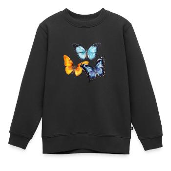 Ressort flottant - Sweat Premium enfant bio - noir - Devant - AI Model Kid Female (0cm)
