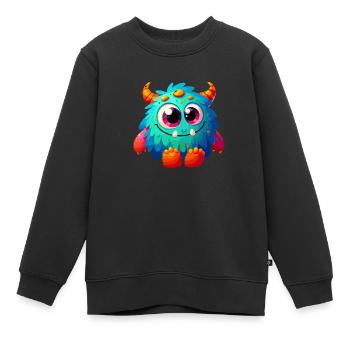 Designs For Kids – Märchenhafte Monster - Kinder Premium Organic Sweatshirt - Schwarz - Vorne - AI Model Kid Female (0cm)