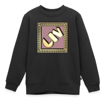 liv - Kinder Premium Organic Sweatshirt - Schwarz - Vorne - AI Model Kid Female (0cm)
