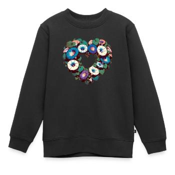 Gloire du matin - Sweat Premium enfant bio - noir - Devant - AI Model Kid Female (0cm)