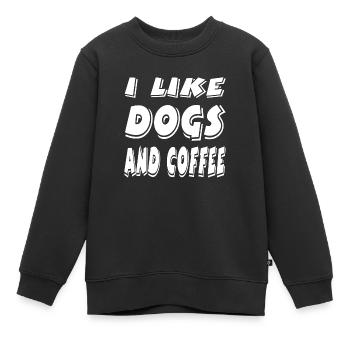 Canine - Sweat Premium enfant bio - noir - Devant - AI Model Kid Female (0cm)
