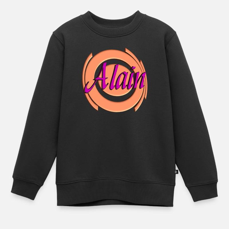 Par Alain2 - Sweat Premium enfant bio - noir