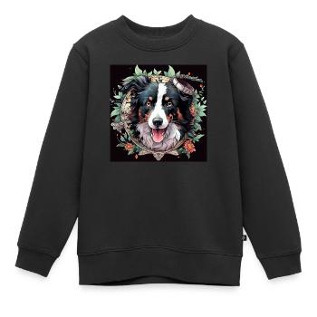 Coucou me voilà - Sweat Premium enfant bio - noir - Devant - AI Model Kid Female (0cm)