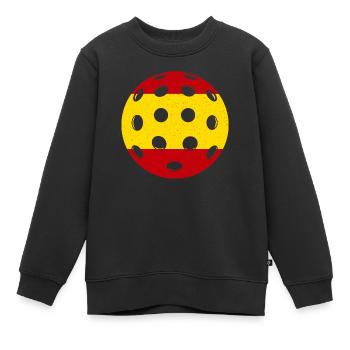 Pickleball Espagne - Sweat Premium enfant bio - noir - Devant - AI Model Kid Female (0cm)