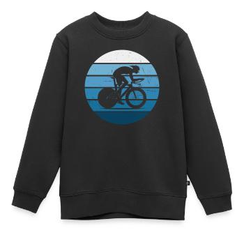 Cycliste de route Vélo de route Vélo de route Vélo de route Vélo de route - Sweat Premium enfant bio - noir - Devant - AI Model Kid Female (0cm)