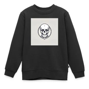 Skelett - Kinder Premium Organic Sweatshirt - Schwarz - Vorne - AI Model Kid Female (0cm)