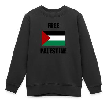 Befreit Palästina - Kinder Premium Organic Sweatshirt - Schwarz - Vorne - AI Model Kid Female (0cm)