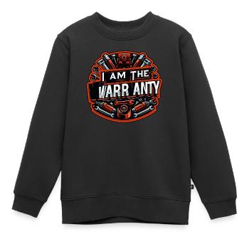 Je suis la garantie 44 - Sweat Premium enfant bio - noir - Devant - AI Model Kid Female (0cm)