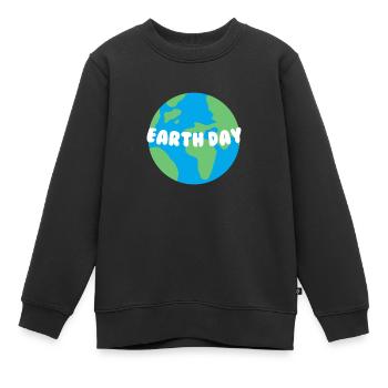 Earth Day - Kinder Premium Organic Sweatshirt - Schwarz - Vorne - AI Model Kid Female (0cm)