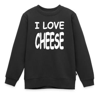 Fromage - Sweat Premium enfant bio - noir - Devant - AI Model Kid Female (0cm)