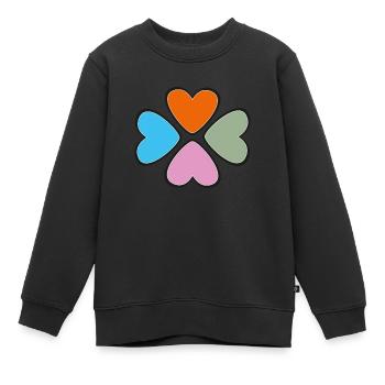Herzensbrecher oder ewige Liebe? - Kinder Premium Organic Sweatshirt - Schwarz - Vorne - AI Model Kid Female (0cm)