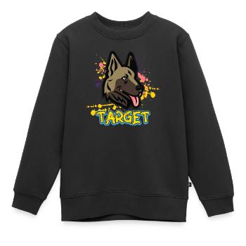 Hund - Fokus - Kinder Premium Organic Sweatshirt - Schwarz - Vorne - AI Model Kid Female (0cm)