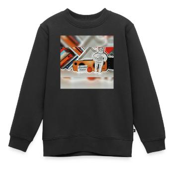 photo output - Kids Premium Organic Sweatshirt - black - Front - AI Model Kid Female (0cm)