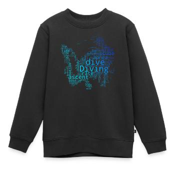 Damen Free Dive Diver Taucher Scuba Diver - Kinder Premium Organic Sweatshirt - Schwarz - Vorne - AI Model Kid Female (0cm)