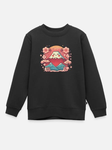 Œuvres d’art japonaises - Sweat Premium enfant bio - noir