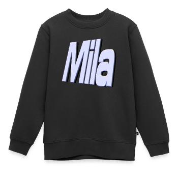 Mila - Sweat Premium enfant bio - noir - Devant - AI Model Kid Female (0cm)
